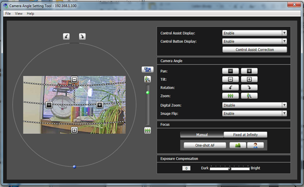 Axis P3367 IP Camera Setup Screen