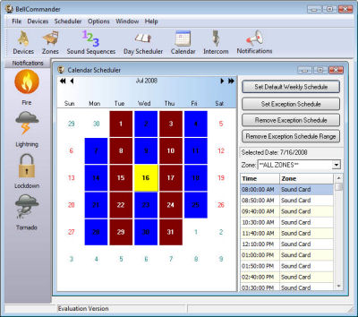 Bell Commander School Bell Scheduling Software