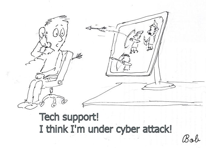 cartoon cyber attack