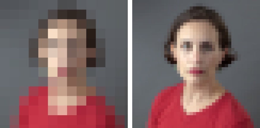 person image pixels