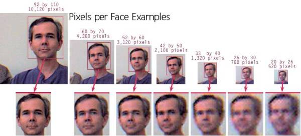 Pixels per face examples