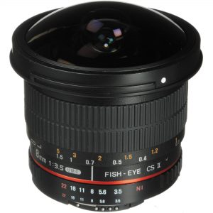 fish-eye camera lens