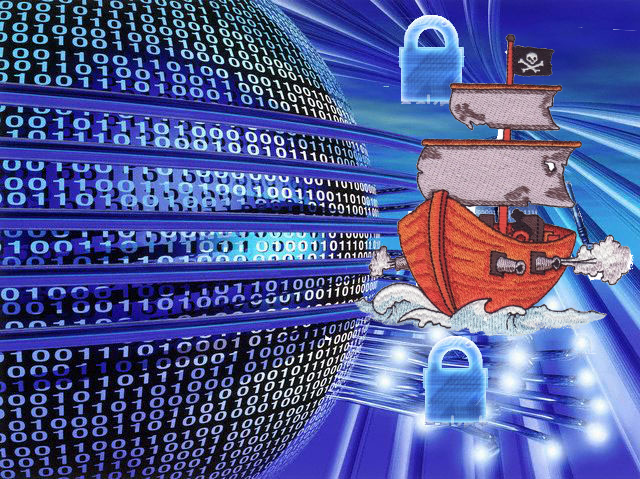 pirate ship malware protection illustration