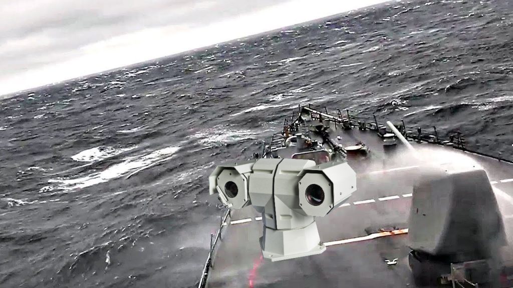 Long-Range Stabilized Camera on Ship