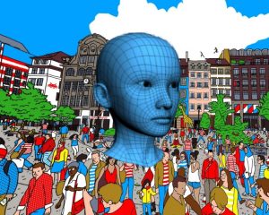 facial recognition in a crowd