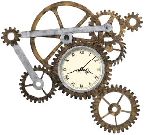clock and gears illustration