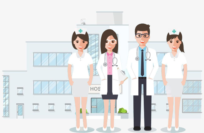 hospital staff illustration