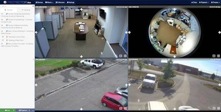 Cameras and Access Control Display