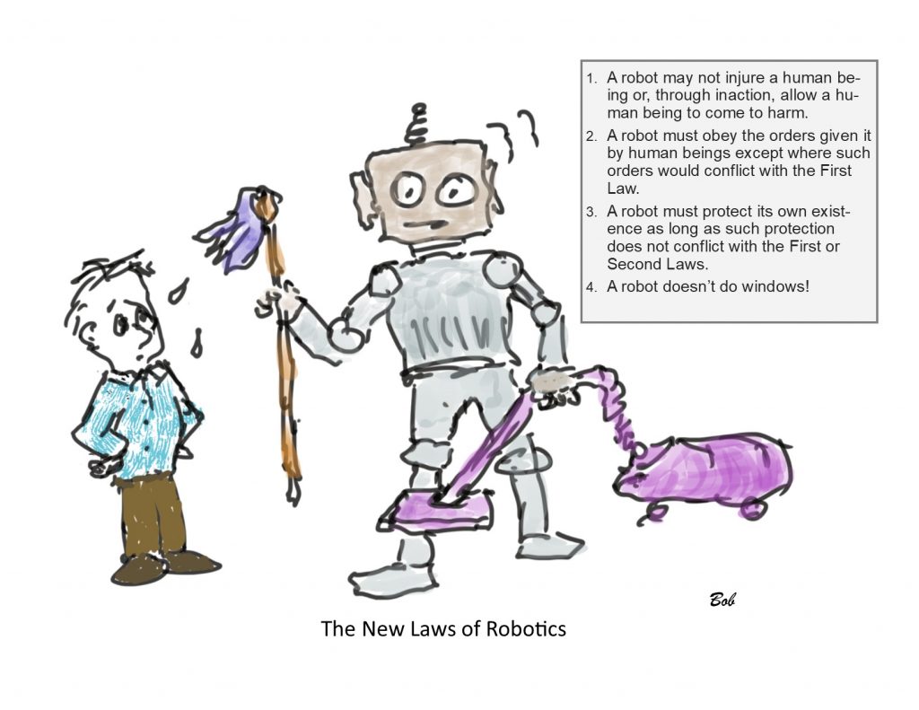 Cartoon-Laws of Robotics