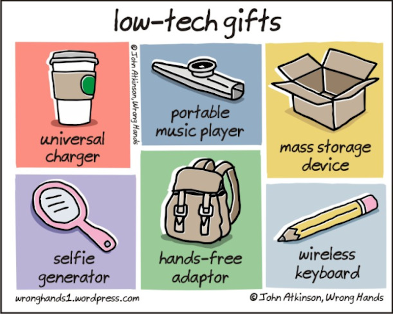 Cartoon Low-Tech Gifts