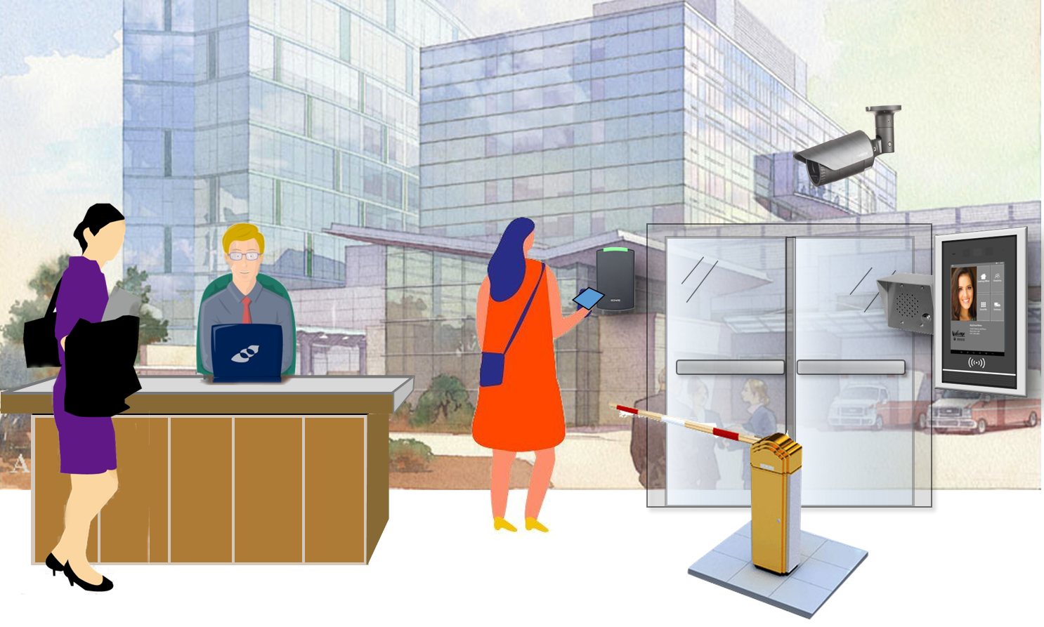 Door Access Control and Visitor Management Integration Kintronics