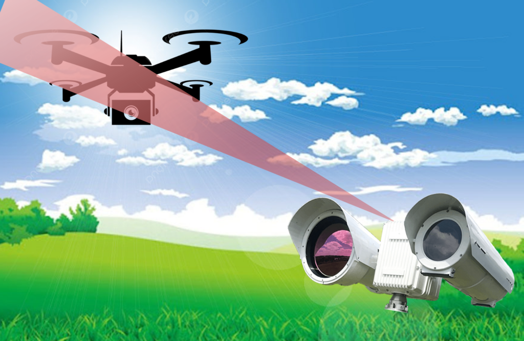 Long-Range PTZ Cameras with Anti-Drone Systems