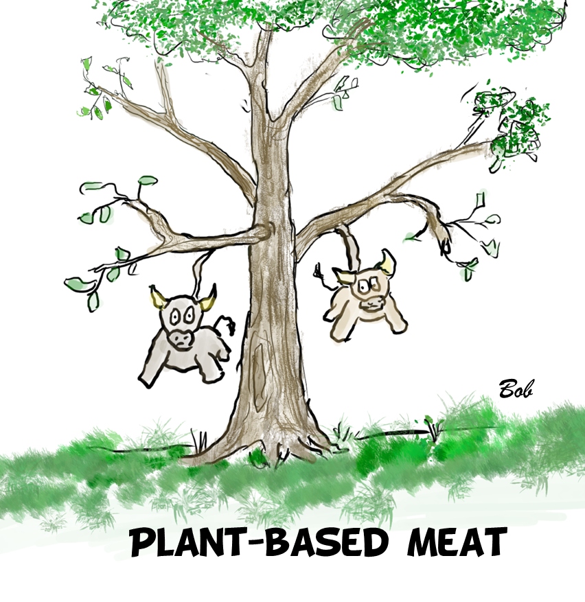 Cartoon Plant-Based Meat