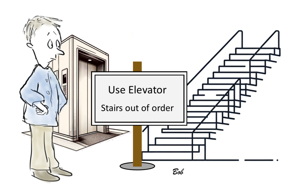 Cartoon Use Elevator