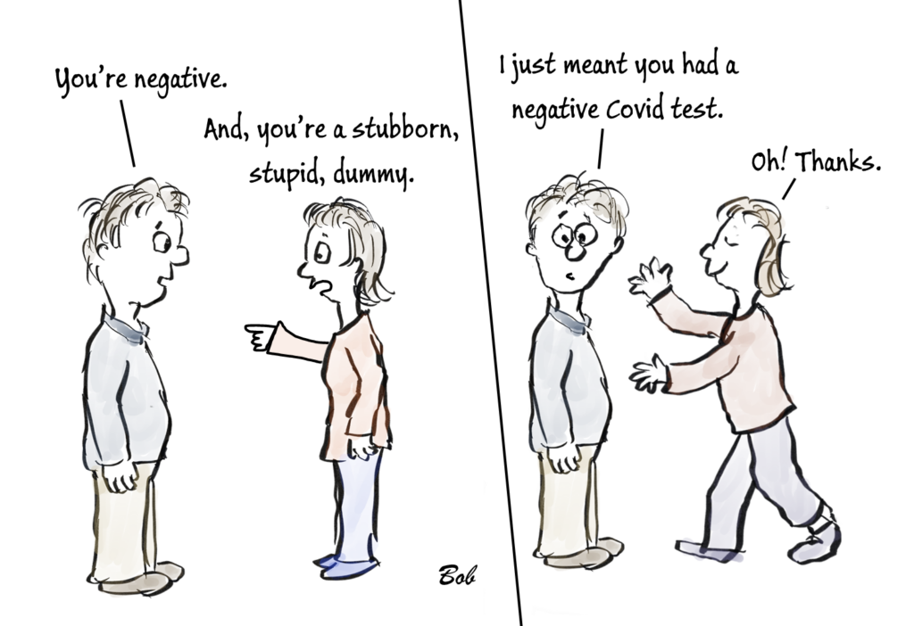 Cartoon You're Negative