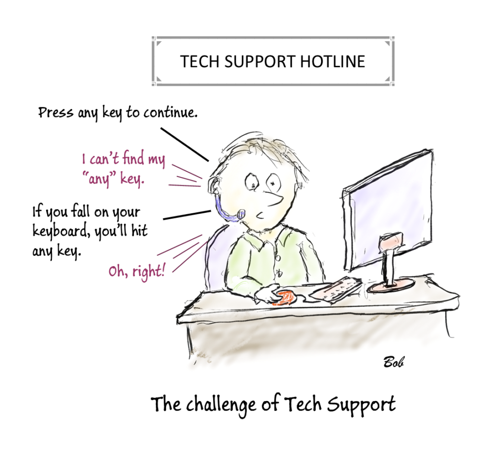 Cartoon Tech Support