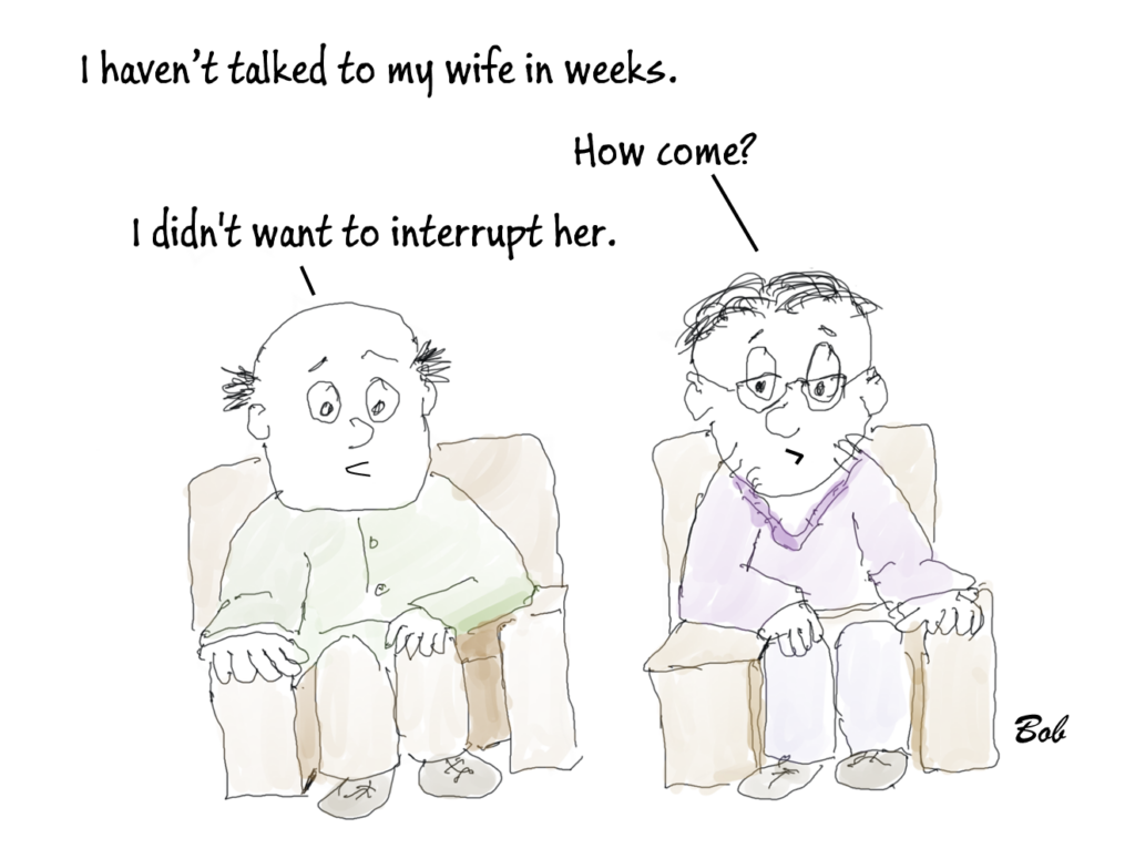 Cartoon Talked to my wife