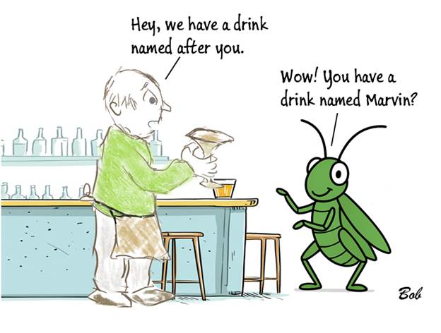 Cartoon Grasshopper