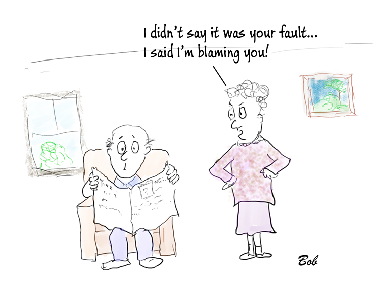 Cartoon I'm blaming you