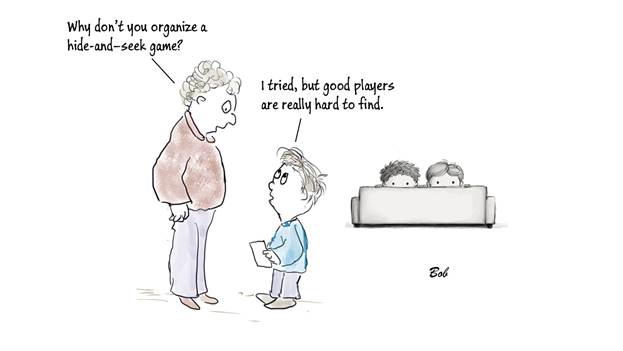 Cartoon: Hide and seek