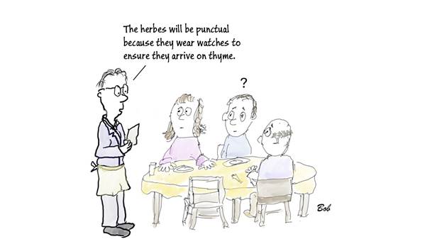 Cartoon Herbs and thyme