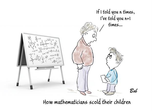 Cartoon: Math teacher's Children