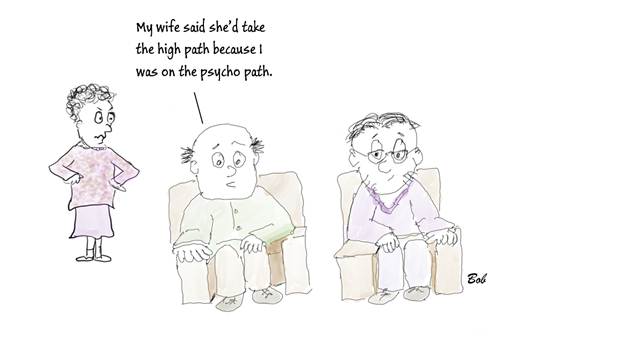 Cartoon: Psycho path