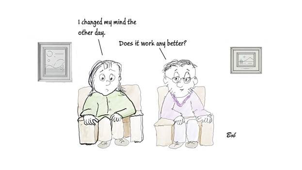 Cartoon: Changed my mind