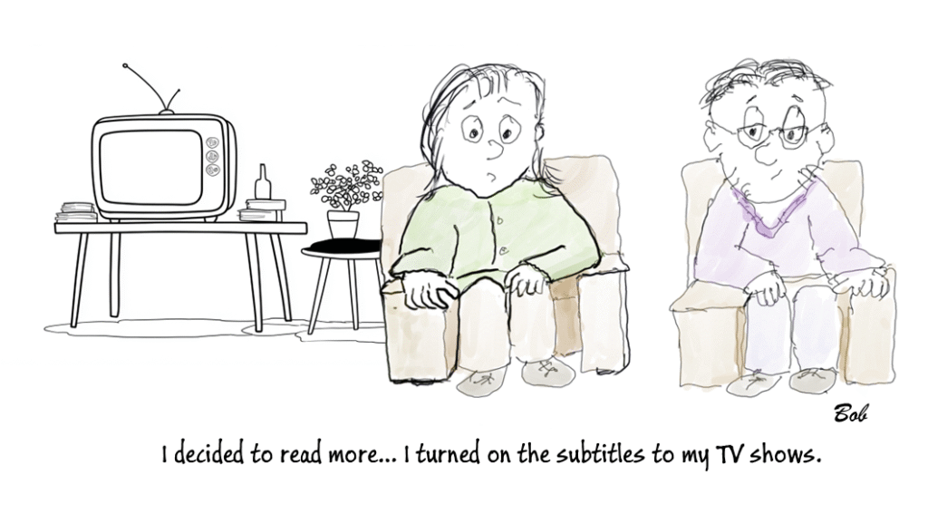 Cartoon: I decided to read more