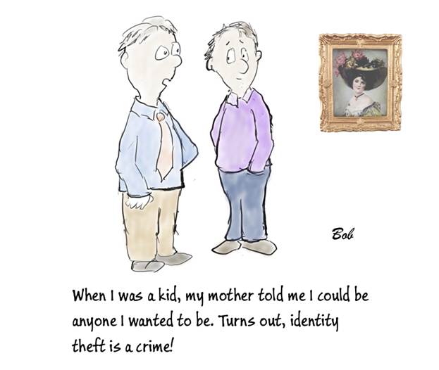 Cartoon: Identity Theft