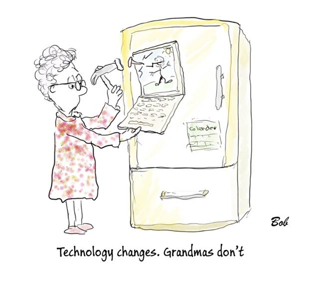 Cartoon: Grandma Adds to the Fridge