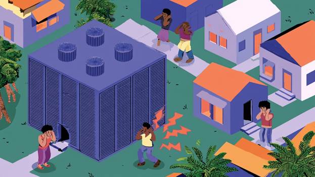 Server Farm Noise Affects Communities