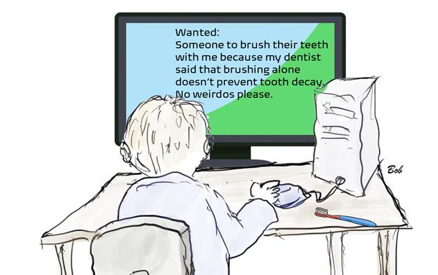 Cartoon: Brush my teeth